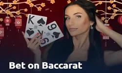 Bet on Baccarat table by Evolution
